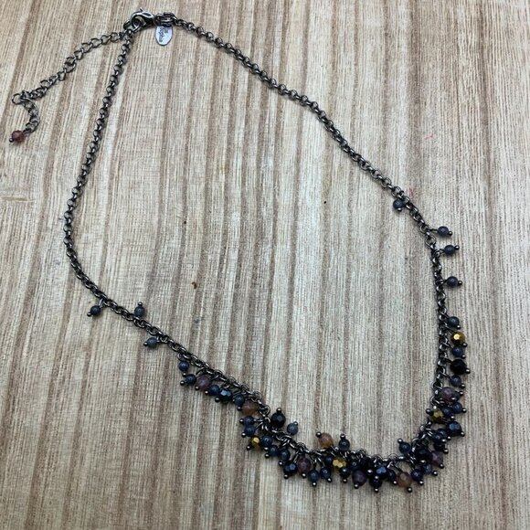 Lia Sophia Multi Colored Beaded Dangling Necklace - Picture 5 of 8